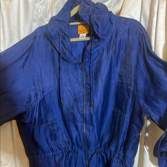 Ruby Rd. Royal Blue Utility Jacket - Picture 3 of 4